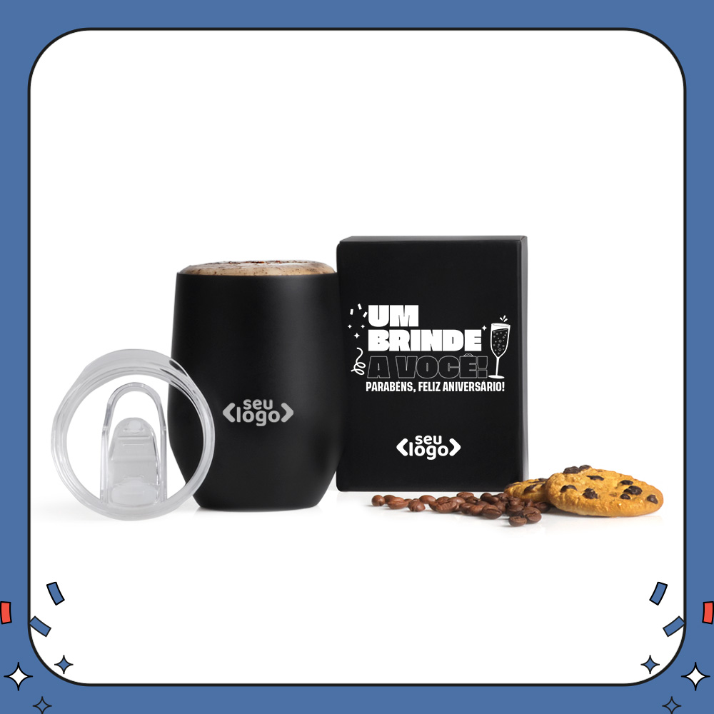 ThermoLock Cup - Copo Térmico com Tampa 340ml